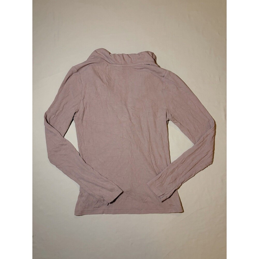 Old Navy Women’s Ruched Ribbed Button Front Top Pink Size Small - Picture 6 of 6